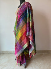 Load image into Gallery viewer, Handwoven Bhujodi Kala Cotton Saree