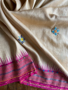 Lambani Karvati Kinaar Vidarbha Tussar Handwoven Saree