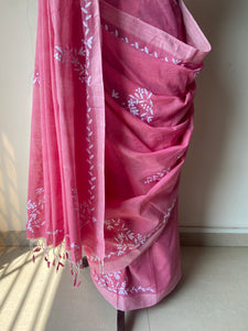 Appliqué Mangalgiri Handwoven Cotton Saree