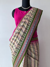 Load image into Gallery viewer, Karvati Kinar Vidarbha Tussar Checks Saree