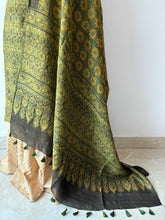 Load image into Gallery viewer, Ajrakh Tussar Kurta Dupatta Set