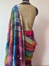 Load image into Gallery viewer, Handwoven Bhujodi Kala Cotton Saree