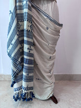 Load image into Gallery viewer, Handwoven Bhujodi Kala Cotton Saree