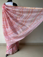 Load image into Gallery viewer, Block-Printed Silk-Cotton Saree