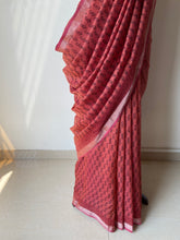 Load image into Gallery viewer, Bagh Maheshwari Silk Cotton Saree