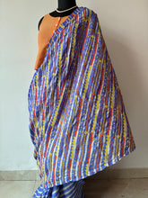 Load image into Gallery viewer, Lambani Embroidered Tussar Leheriya Saree