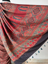Load image into Gallery viewer, Ajrakh Mulberry Silk Saree