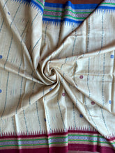 Load image into Gallery viewer, Karvati Kinar Vidarbha Tussar Jaala Palla Saree