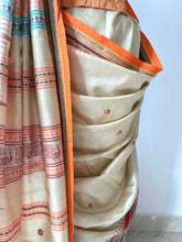 Load image into Gallery viewer, Karvati Kinaar Vidarbha Tussar Jaala Palla Saree