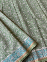 Load image into Gallery viewer, Block-Printed Silk-Cotton Saree