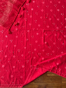 Kota Doria Appliqué Details Saree