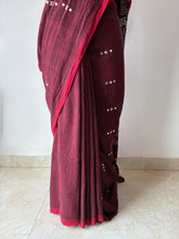 Load image into Gallery viewer, Handwoven Bhujodi Kala Cotton Saree