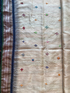 Lambani Karvati Kinaar Vidarbha Tussar Handwoven Saree