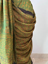 Load image into Gallery viewer, Ajrakh Desi Tussar Silk Saree