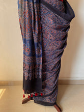 Load image into Gallery viewer, Ajrakh Mul Cotton Saree