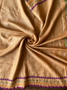 Lambani Embroidered Tussar Leheriya Saree