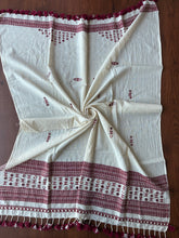 Load image into Gallery viewer, Bhujodi Kala Cotton Blouse Piece #28 (Kora Beetroot)
