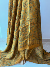Load image into Gallery viewer, Ajrakh Tussar Kurta Dupatta Set