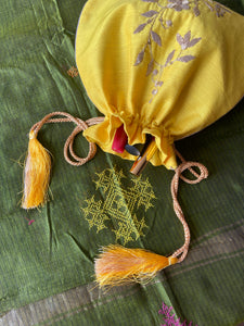 Silk Potli Yellow