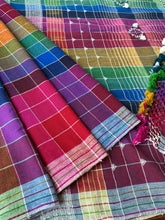 Load image into Gallery viewer, Handwoven Bhujodi Kala Cotton Saree