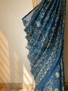 Ajrakh Kota Doria Saree