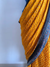 Load image into Gallery viewer, Ajrakh Bandhej fine Modal Silk Saree