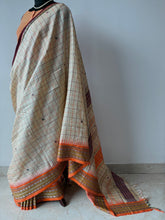 Load image into Gallery viewer, Karvati Kinaar Vidarbha Tussar Jaala Palla Saree