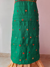Load image into Gallery viewer, Lambani Tussar Unstitched Kurta - Tealish dark green