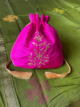 Load image into Gallery viewer, Silk Potli Pink