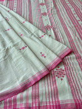 Load image into Gallery viewer, Handwoven Bhujodi Kala Cotton Saree
