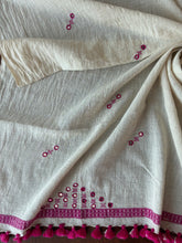 Load image into Gallery viewer, Handwoven Bhujodi Kala Cotton Saree