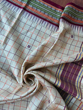 Load image into Gallery viewer, Karvati Kinaar Vidarbha Tussar Jaala Palla Saree