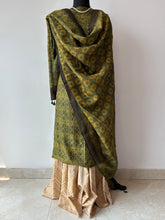 Load image into Gallery viewer, Ajrakh Tussar Kurta Dupatta Set