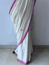 Load image into Gallery viewer, Handwoven Bhujodi Kala Cotton Saree