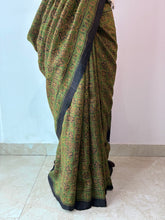 Load image into Gallery viewer, Ajrakh Desi Tussar Silk Saree