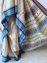 Load image into Gallery viewer, Karvati Kinar Vidarbha Tussar Jaala Palla Saree