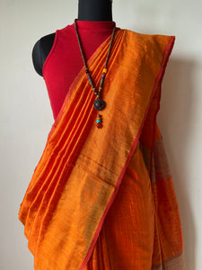 Handwoven Bhagalpuri Tussar Silk Saree