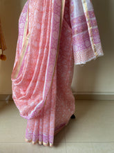 Load image into Gallery viewer, Block-Printed Silk-Cotton Saree