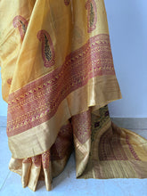 Load image into Gallery viewer, Yellow Bagh Kosa Kota Weave Silk Saree