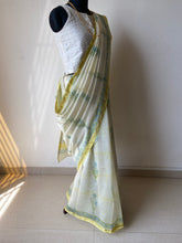 Load image into Gallery viewer, Block-Printed Silk-Cotton Saree