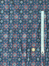 Load image into Gallery viewer, Ajrakh Cotton Fabric 1 - Hand Block Print Natural Dye Yardage