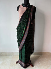 Load image into Gallery viewer, Ajrakh Bandhej fine Modal Silk Saree