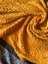 Load image into Gallery viewer, Ajrakh Bandhej fine Modal Silk Saree