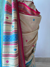 Load image into Gallery viewer, Karvati Kinaar Vidarbha Tussar Jaala Palla Saree
