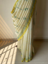 Load image into Gallery viewer, Block-Printed Silk-Cotton Saree