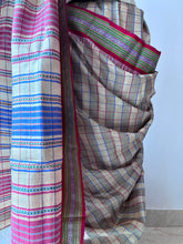 Load image into Gallery viewer, Karvati Kinar Vidarbha Tussar Checks Saree