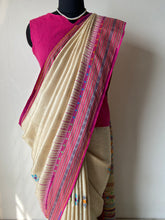 Load image into Gallery viewer, Lambani Karvati Kinaar Vidarbha Tussar Handwoven Saree