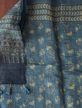 Load image into Gallery viewer, Ajrakh Desi Tussar Silk Saree