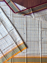 Load image into Gallery viewer, Karvati Kinaar Vidarbha Tussar Jaala Palla Saree