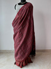 Load image into Gallery viewer, Ajrakh Desi Tussar Silk Saree